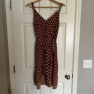 Brown Polka Dot Dress